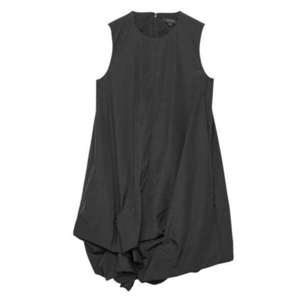 COS Gathered-Hem Sleeveless Dress Size 2 Black - Picture 4 of 12